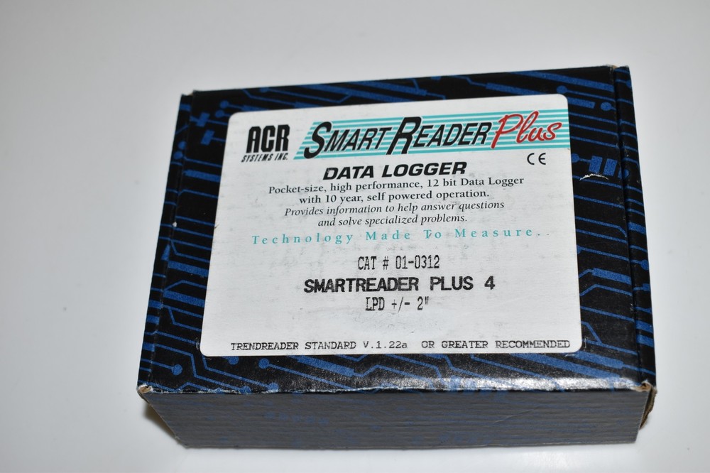 ACR SMART READER PLUS 4 LO PRESSURE DIFFERENTIAL TEMPERATURE DATA LOGGER (IWJ68)