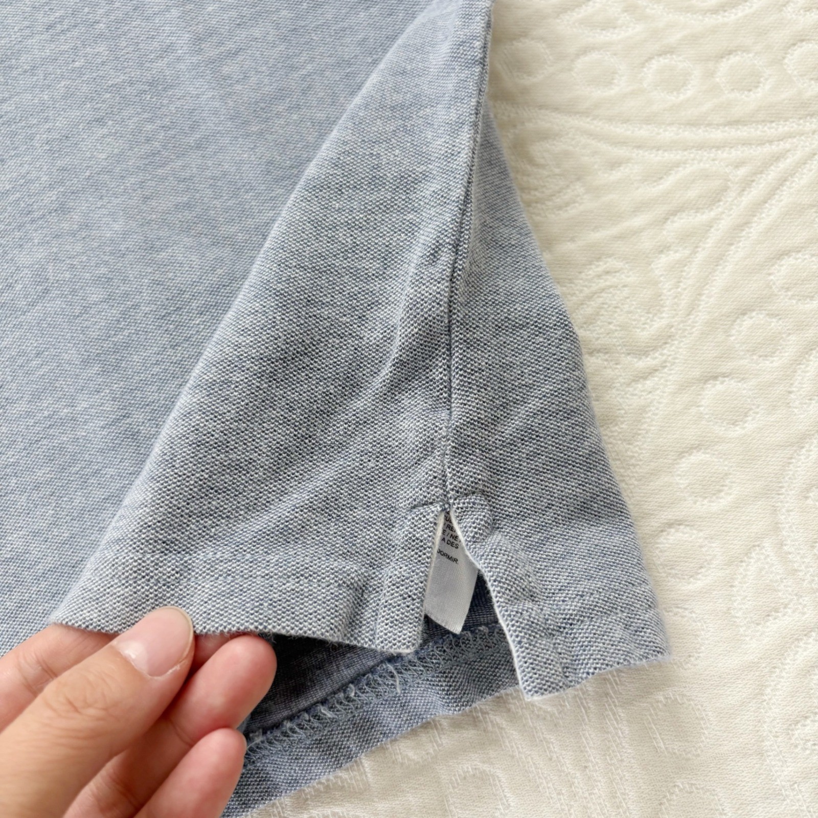 Janie and Jack Boys' Embroidered Pique Polo, Blue