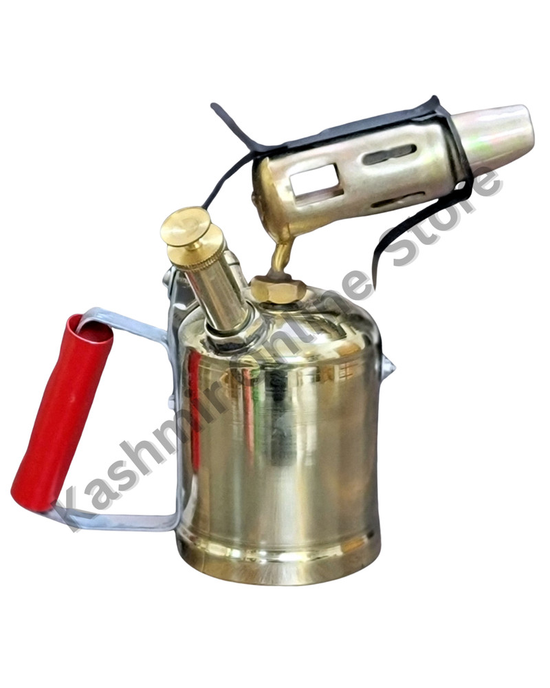 Premium Classic Brass Blow Torch Lamp – Fully Working Home Display Decor