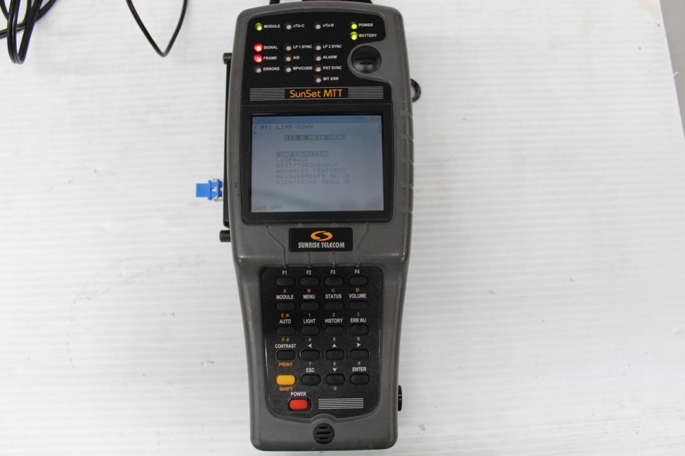 Sunrise Telecom SunSet MTT Basic Color Handheld Test Set w/1000 base SX Module