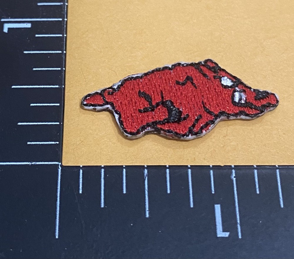 Arkansas Razorbacks ☝️ Iron On Patch🏈🏀