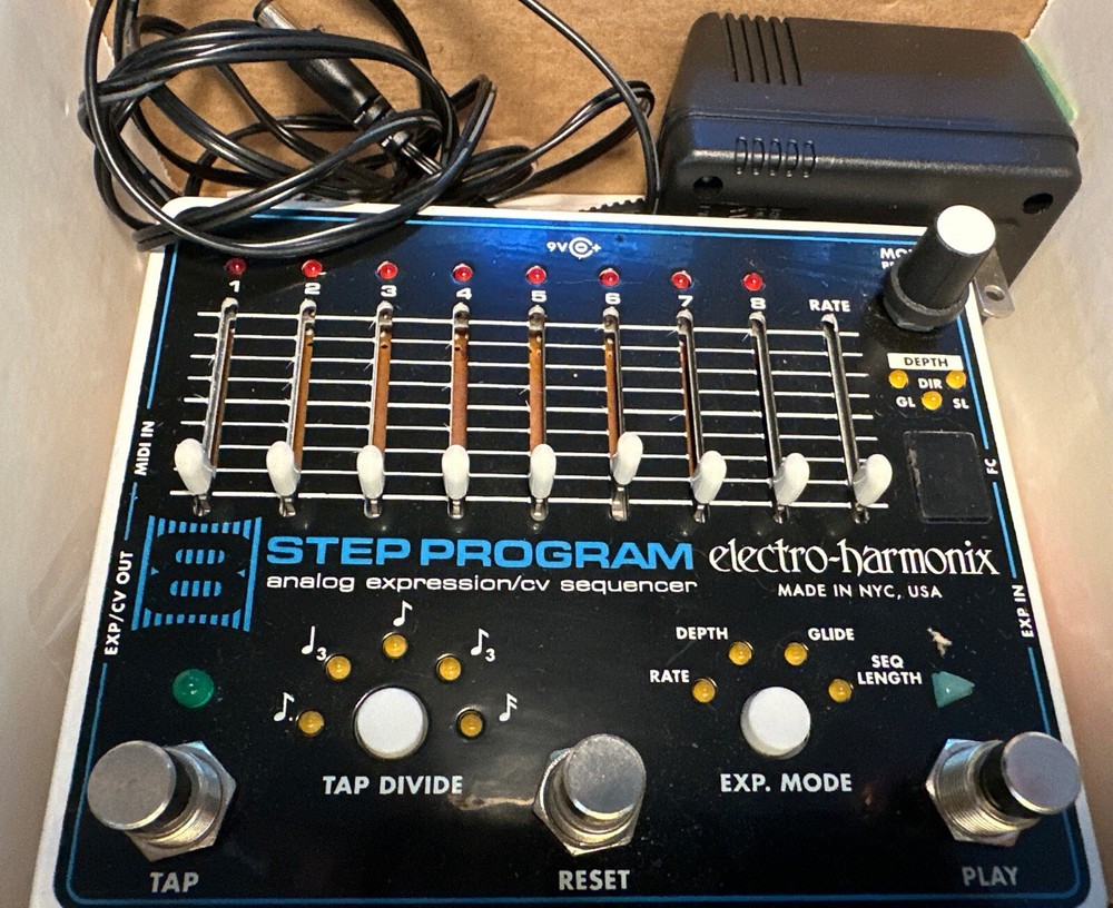 Electro harmonix 8 Step Program CV Sequencer  And PSU.   FREE SHIPPING