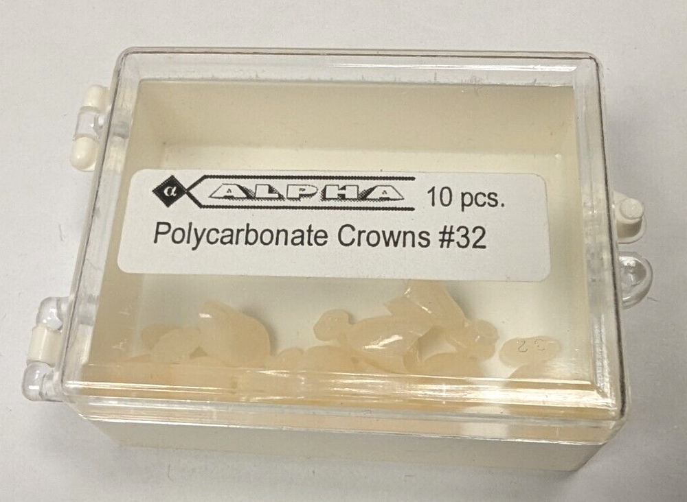 Polycarbonate Crowns 10 pcs/Pk #32