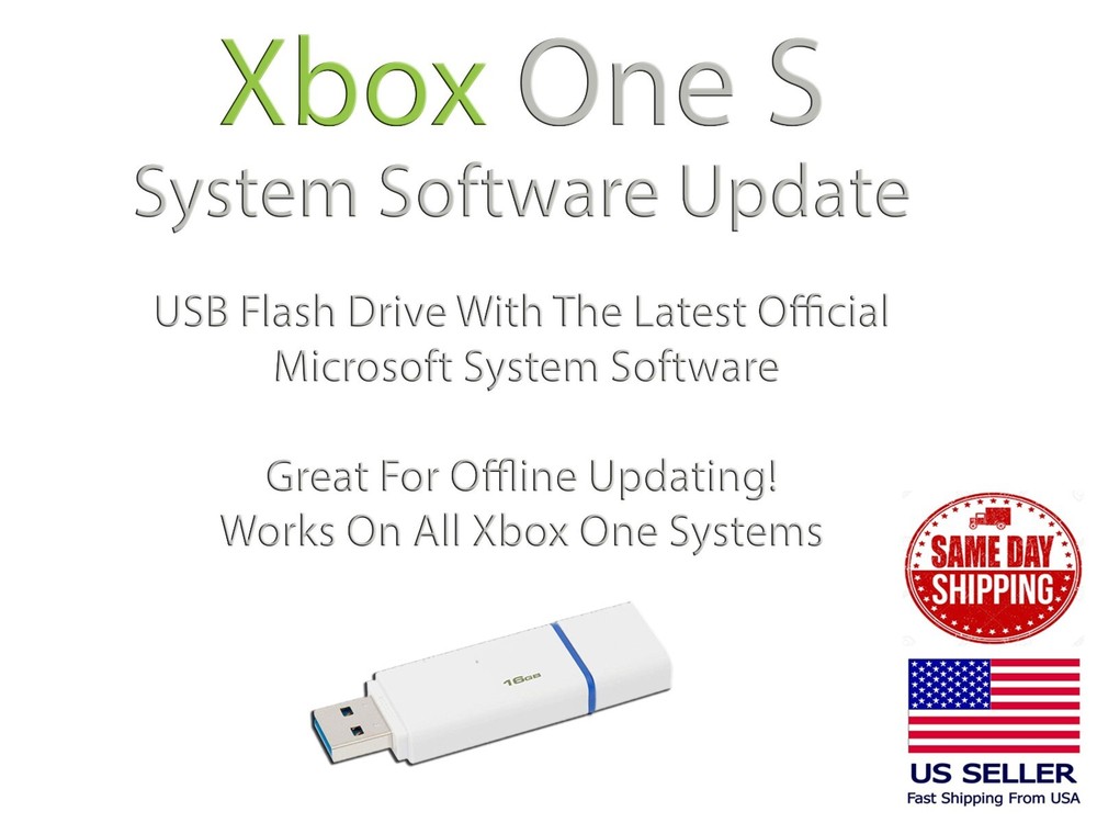 Xbox One S Update USB Flash Drive Latest Official Microsoft Firmware