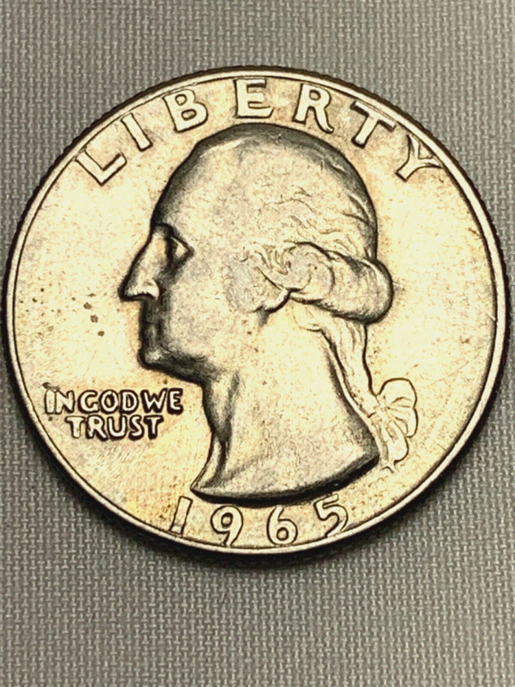 1965 quarter p mint mark error