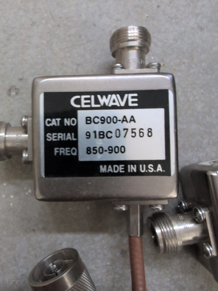 Celwave BC900-AA Isolator Circulator 850-900 MHz Frequency