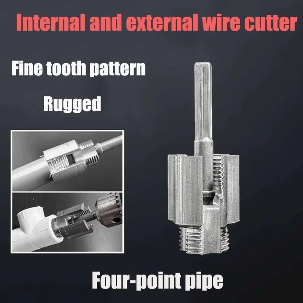 Integrated Internal & External Pipe Threading Tool For 1/2'' 3/4'' PPR PVC Pipe