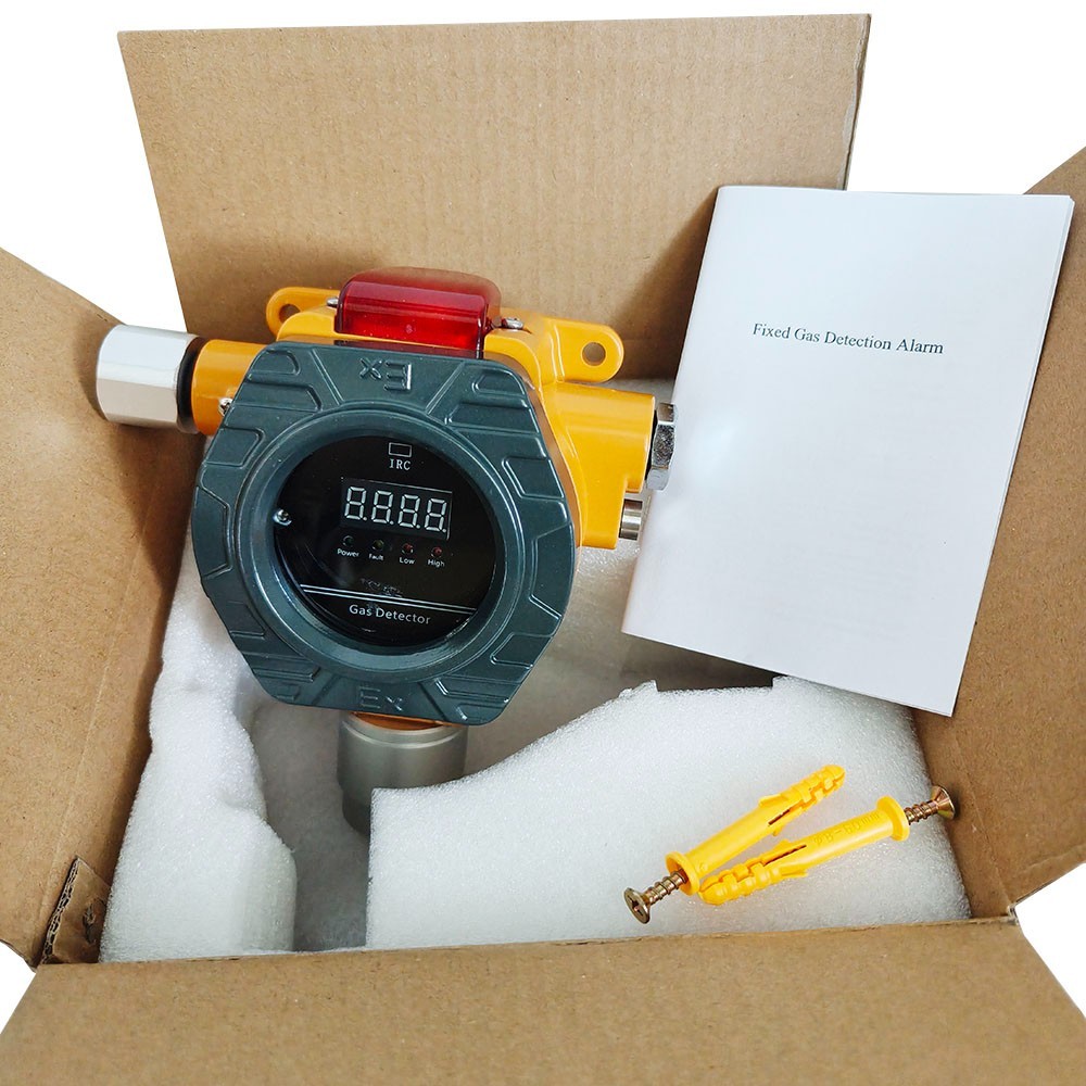 H2S Detector Fixed Hydrogen Sulfide Gas Detector with 0-100PPM Flame-proof Type