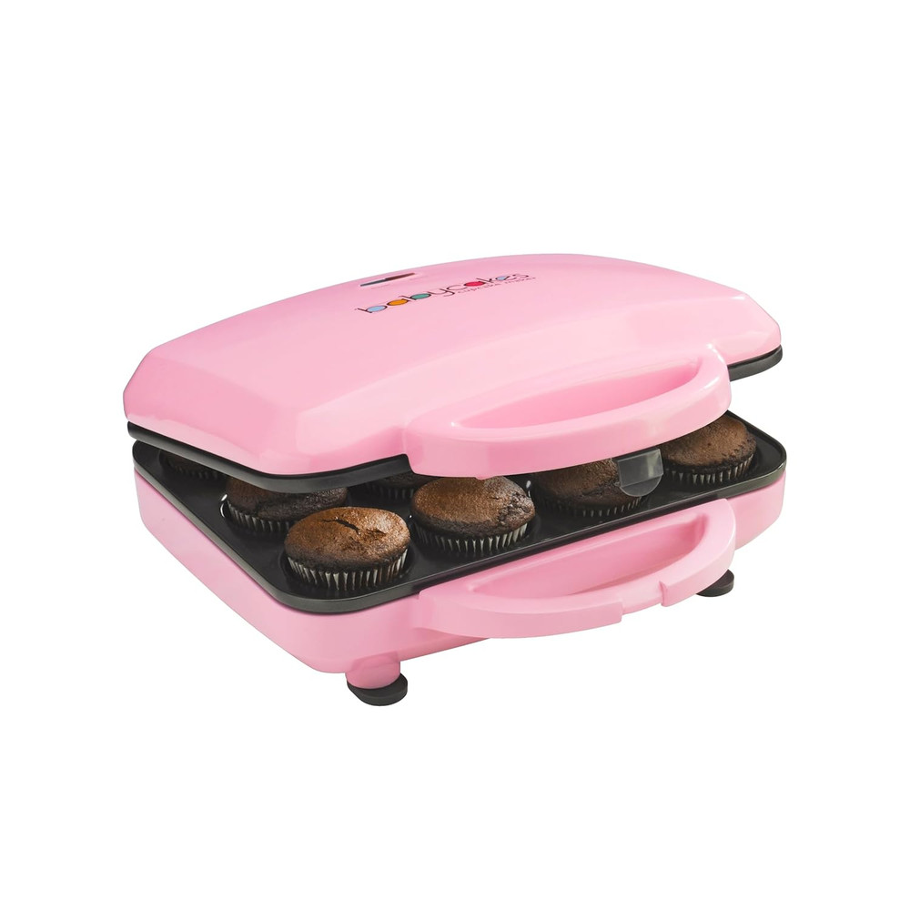 Full Size 12 Cupcake Maker - Kitchen Appliance with Nonstick Coating & Latching