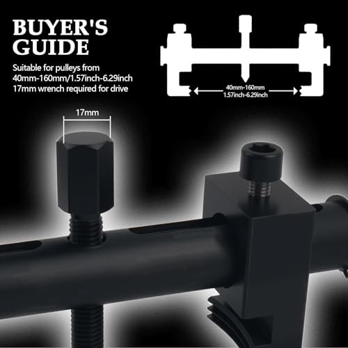 17mm Hexagonal Wrench Pulley Puller Tool with Crankshaft Removal Tool