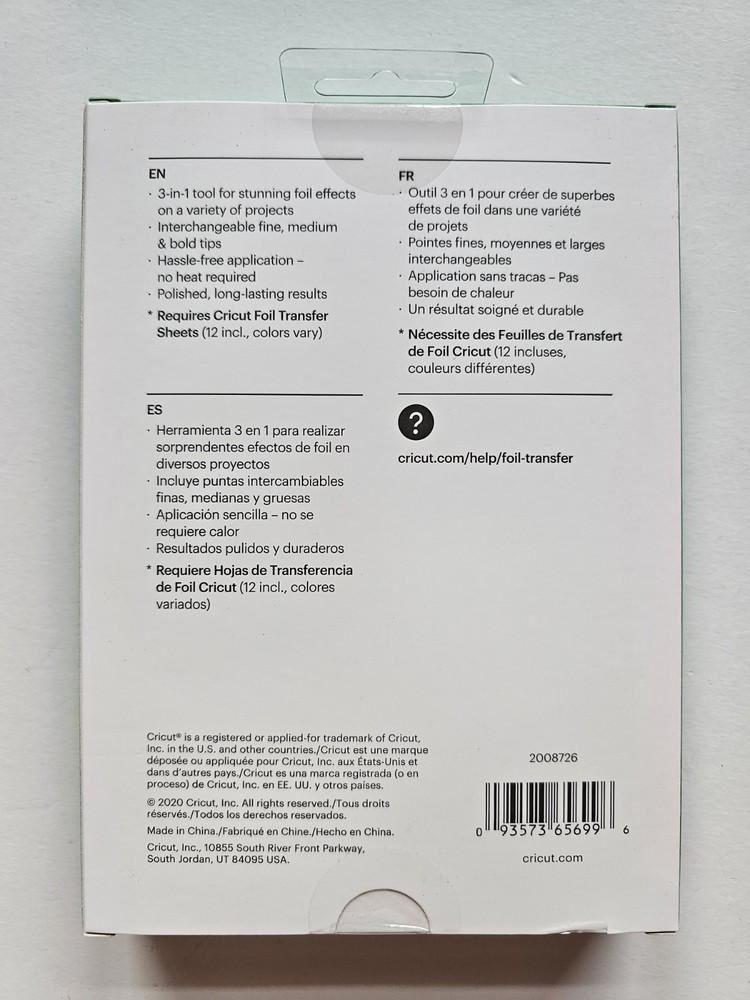 Cricut Foil Transfer Kit Tool For Explore Maker 2008726