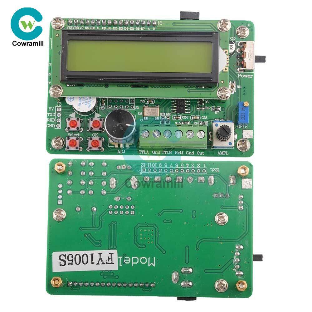 DDS Function 5MHz Signal Generator Module Sine/Triangle/Square Wave TTL Output.