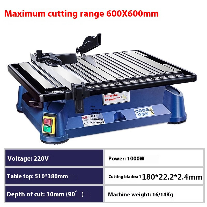 Tabletop Tile Cutting Machine High Precision Cutting Machine 45degree Chamfering