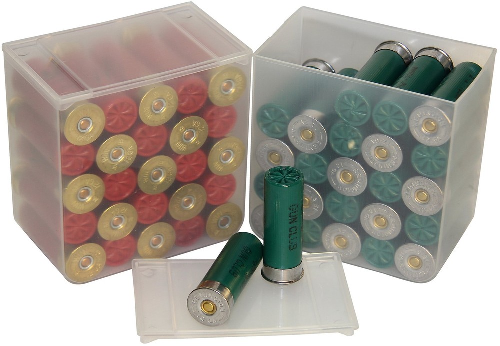 MTM SS25-00 Shell Stack 25 Rd. Compact Shotshell Storage Box (Set of 4)