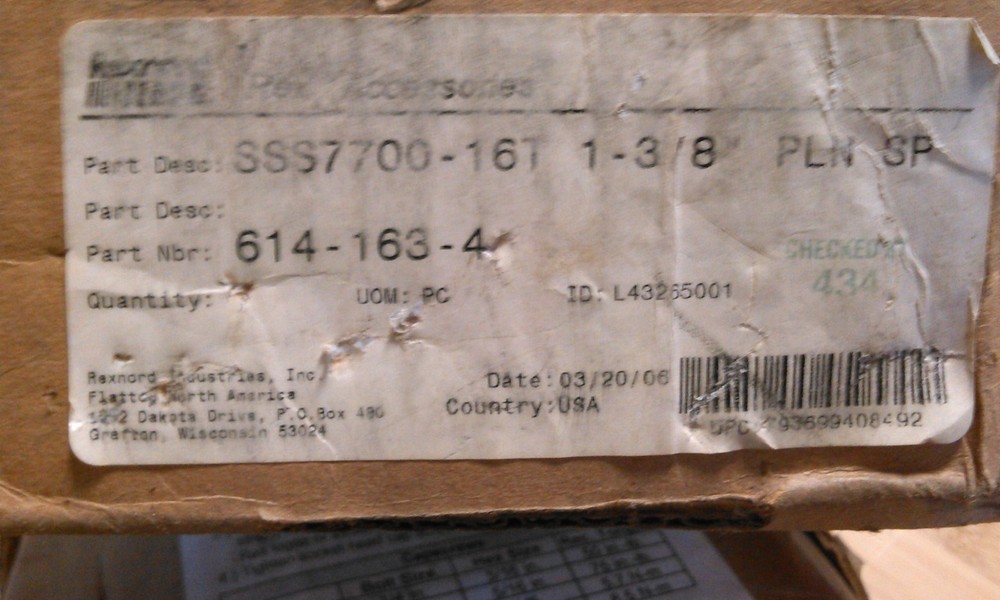 REXNORD 614-163-4 SPLIT SPROCKET