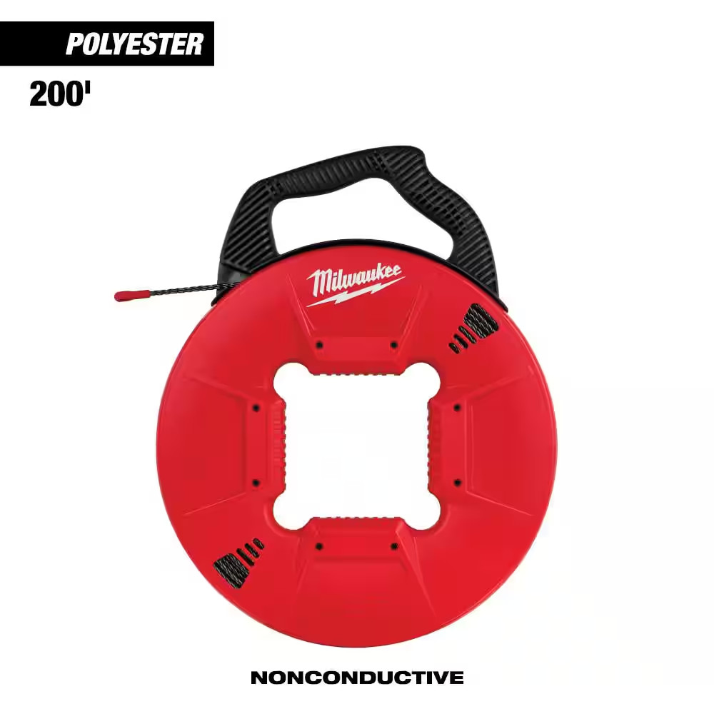 200 Ft. Polyester Fish Tape with Non-Conductive Tip