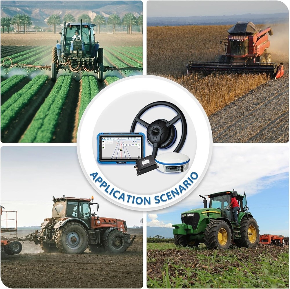 Tractor GPS, Auto Steer System 2.5cm Accuracy by RTK Base 10cm Precision by PPP