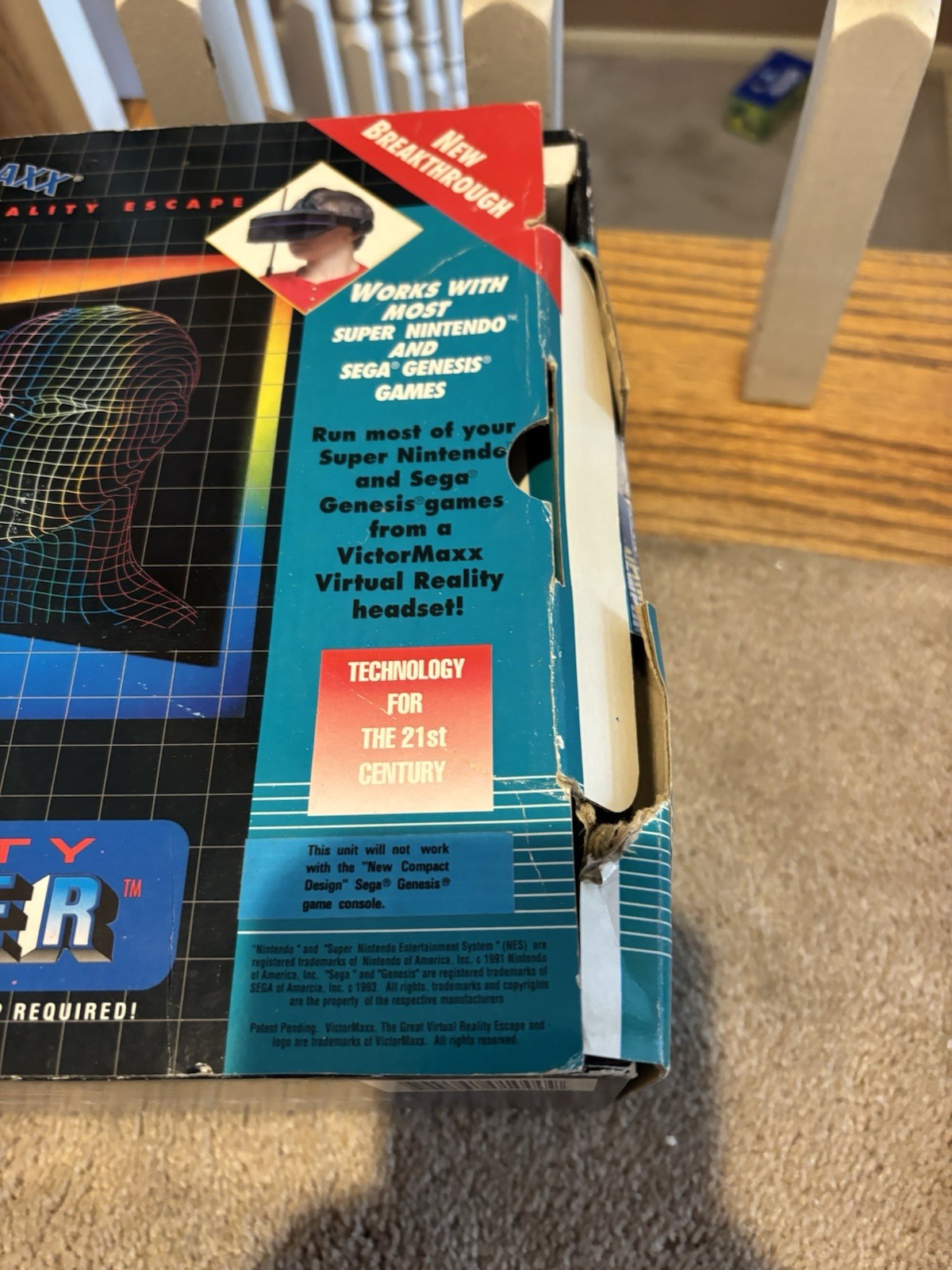 ***UNTESTED***VictorMaxx StuntMaster Virtual Reality Headset With Og Box