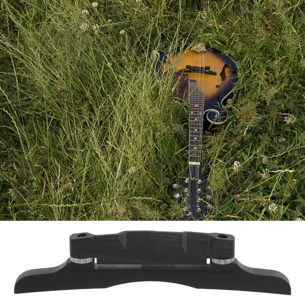 Bridge Mandolin Tone Enhancing Parts Ebony for Stringed Instrument Replacement