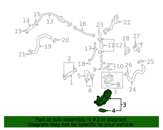 Genuine Audi Valve Assembly 059-121-737-AM
