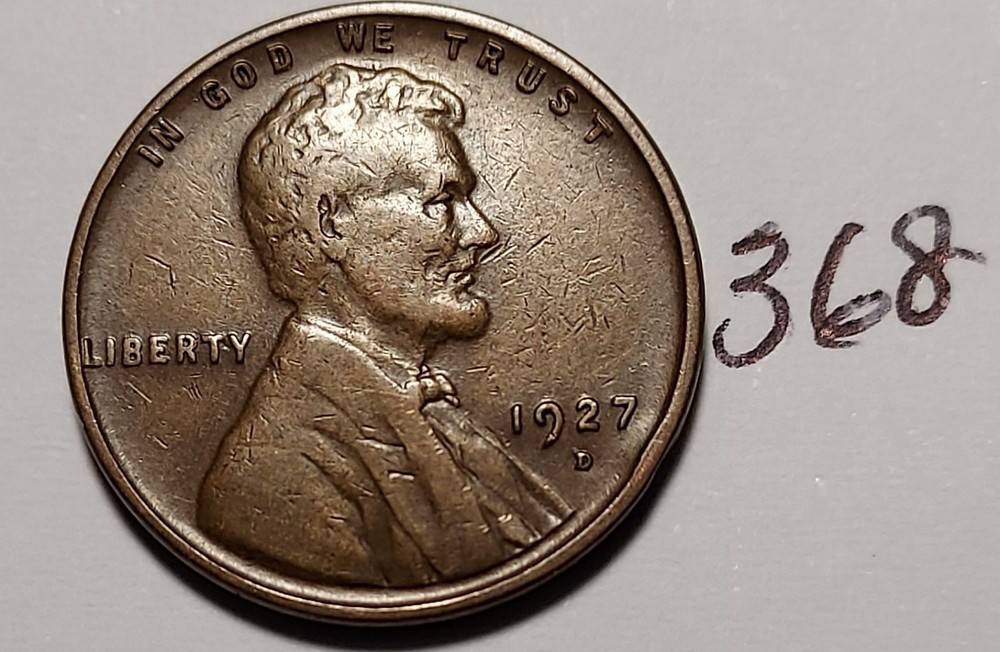 1927-D Lincoln Wheat Cent         #368