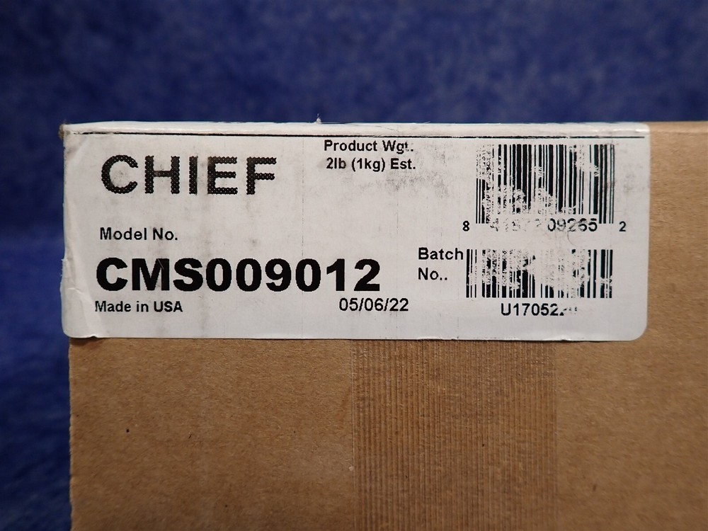 Chief CMS009012 9-12" Adjustable Extension Column, Black (G100)