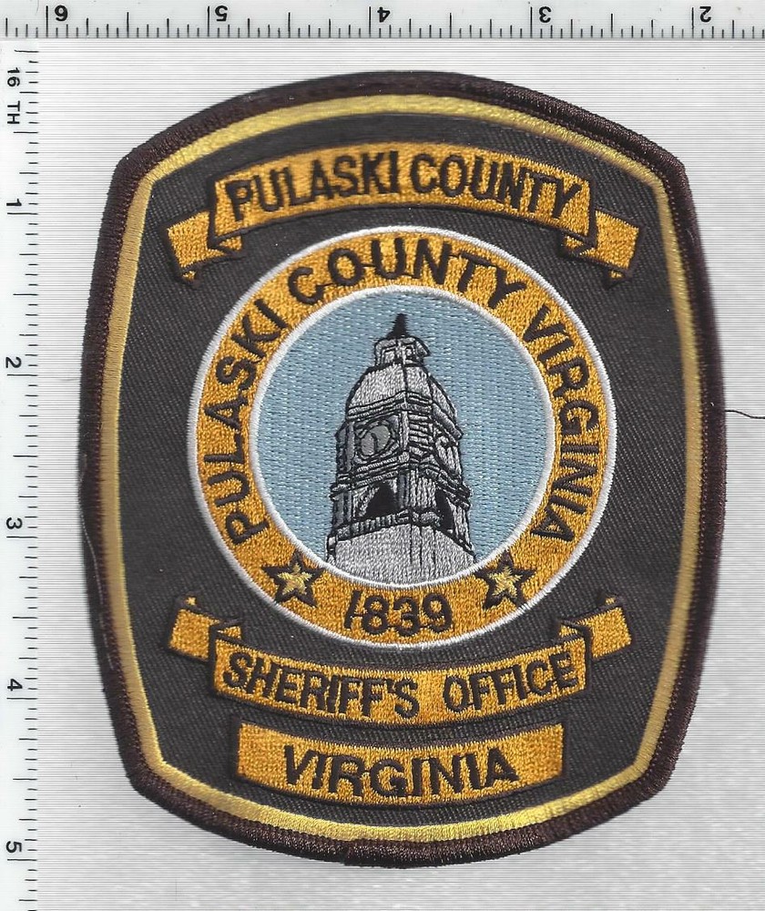 Pulaski County Sheriff (Virginia) 4th Issue Uniform Take-Off Shoulder Patch