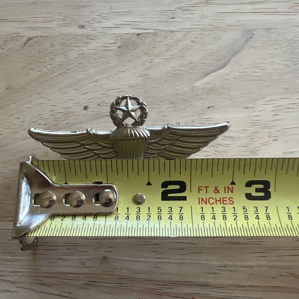 VintagePara Wings. Silver Tone. Pin Back