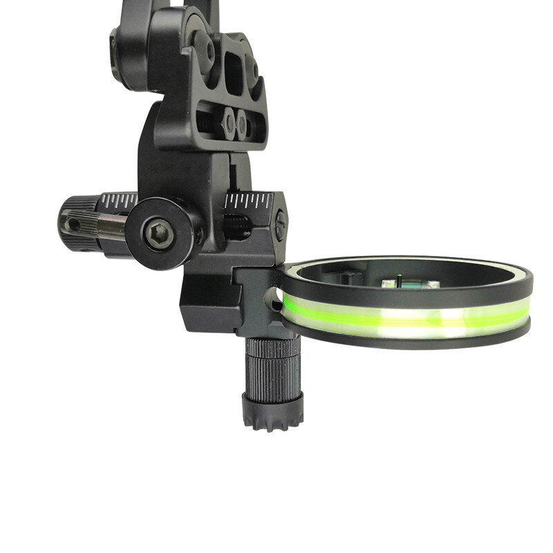 Archery Compound Bow Sight 1 Pin Professional Bow Sight Light Micro Adjustable