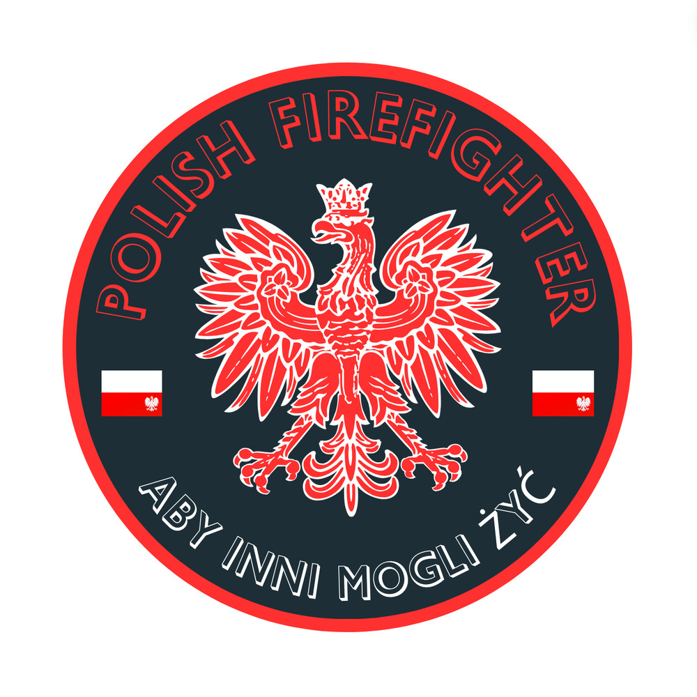 3" Polish Firefighter sticker