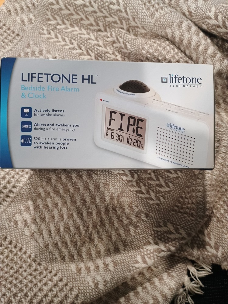 Lifetone Technology HL Bedside Fire Alarm Clock