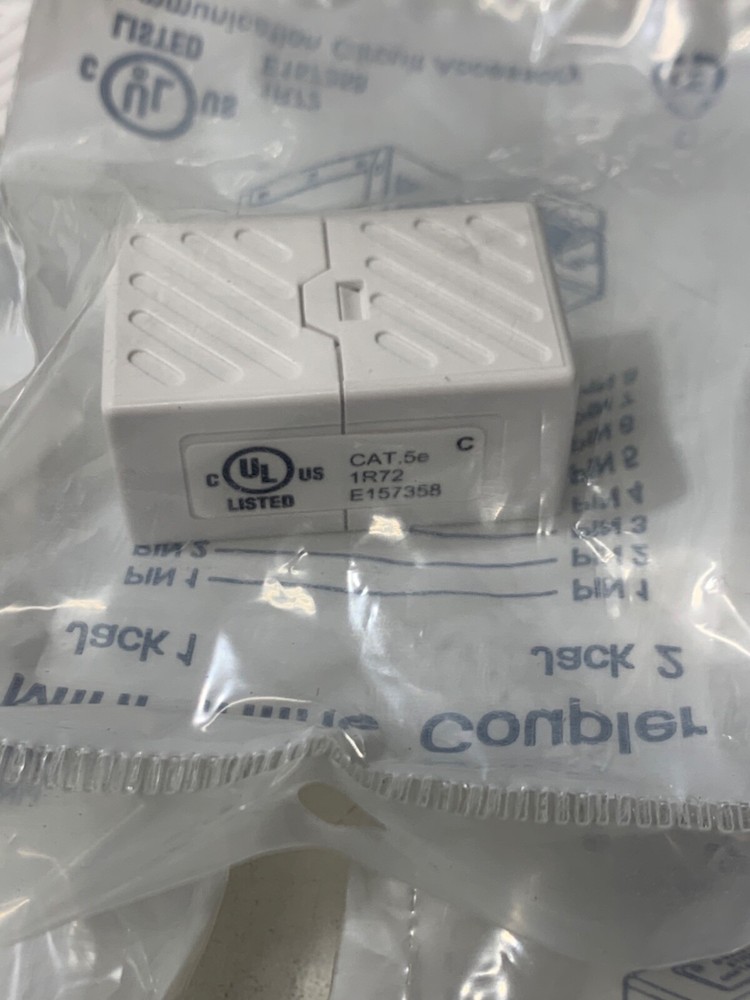 5 UL Listed Ethernet Mini Inline Coupler CAT.5e 1R72 E157358