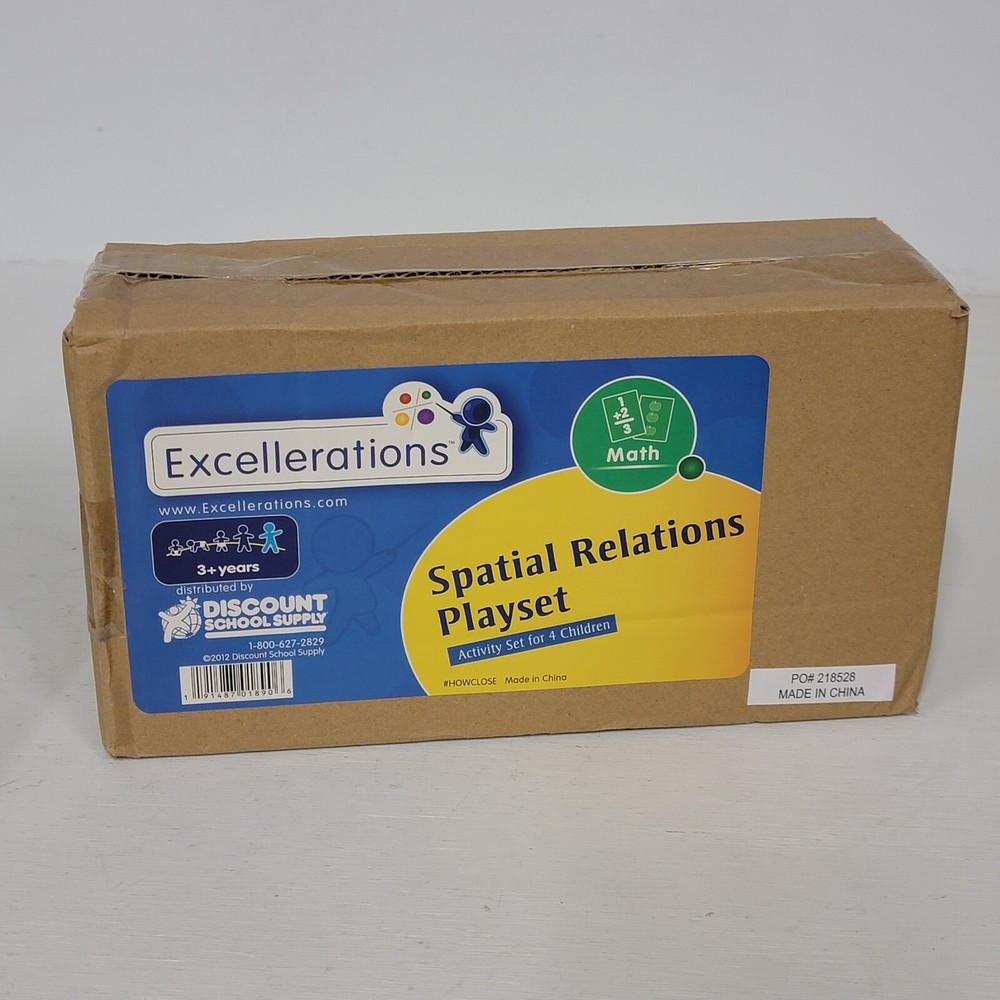 Excellerations School Supply Math Spatial Relations Playset Activity Set Child
