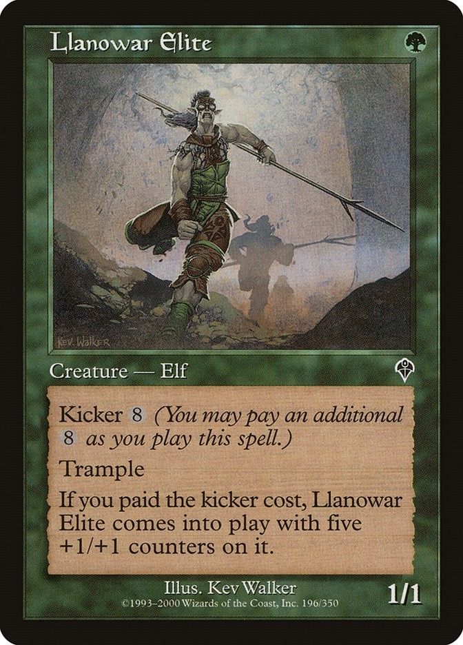 Llanowar Elite Invasion 196 MTG MP