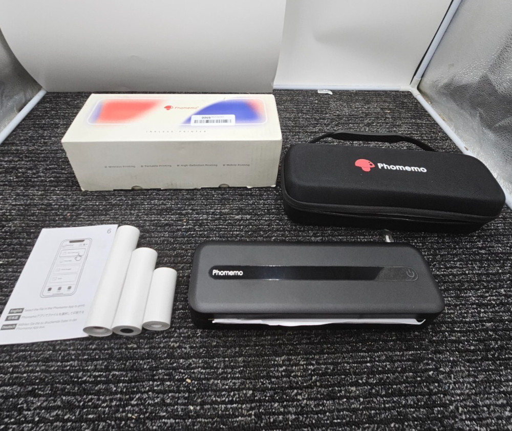 Phomemo P-M832-BK-SNH-1SET Portable Printer Inkless Printer Bluetooth Black