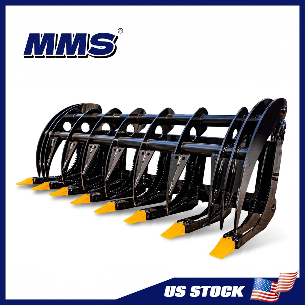 Presale Ship Within 10 days-72'' Root Rake Grapple Attachment Skid Steer