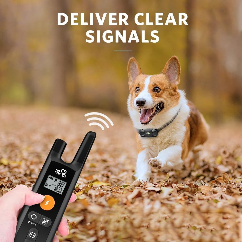 Electronic Dog Training Collar with Remote - Long Range & Security Lock Features