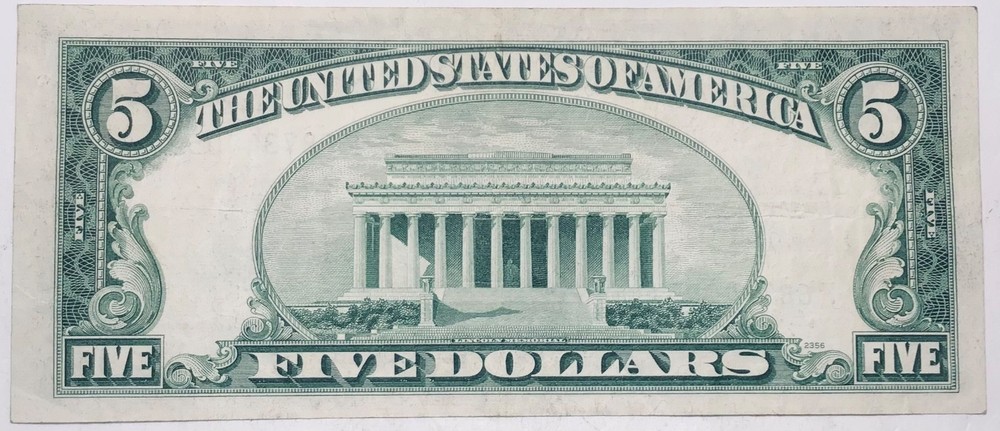 1953 A $5 Five Dollar Silver Certificate Blue Seal Note Bill Certificate Nice