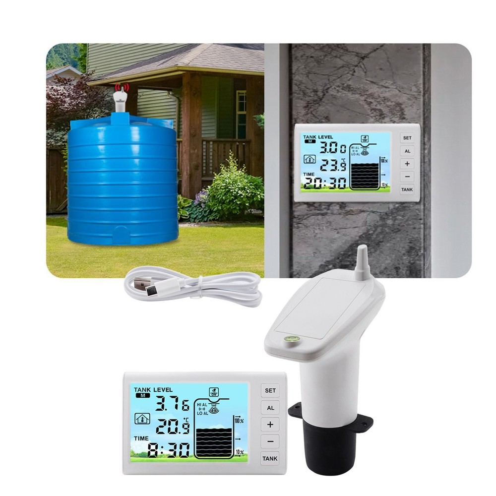 Liquid Depth Level Meter Temperature Display Level Transducer