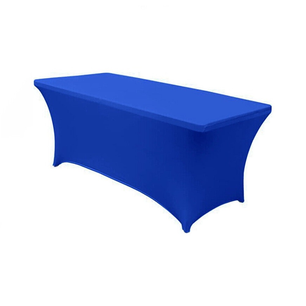 2PK Spandex Fitted Tablecloth Rectangular Stretch Table Cover for Wedding Party