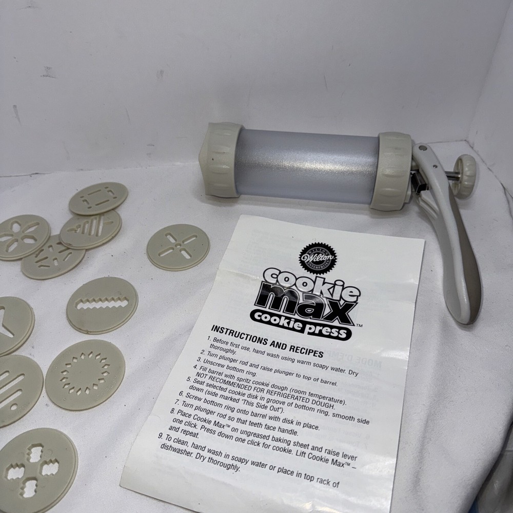 Wilton Cookie Max Cookie Press No Box 12 Designs