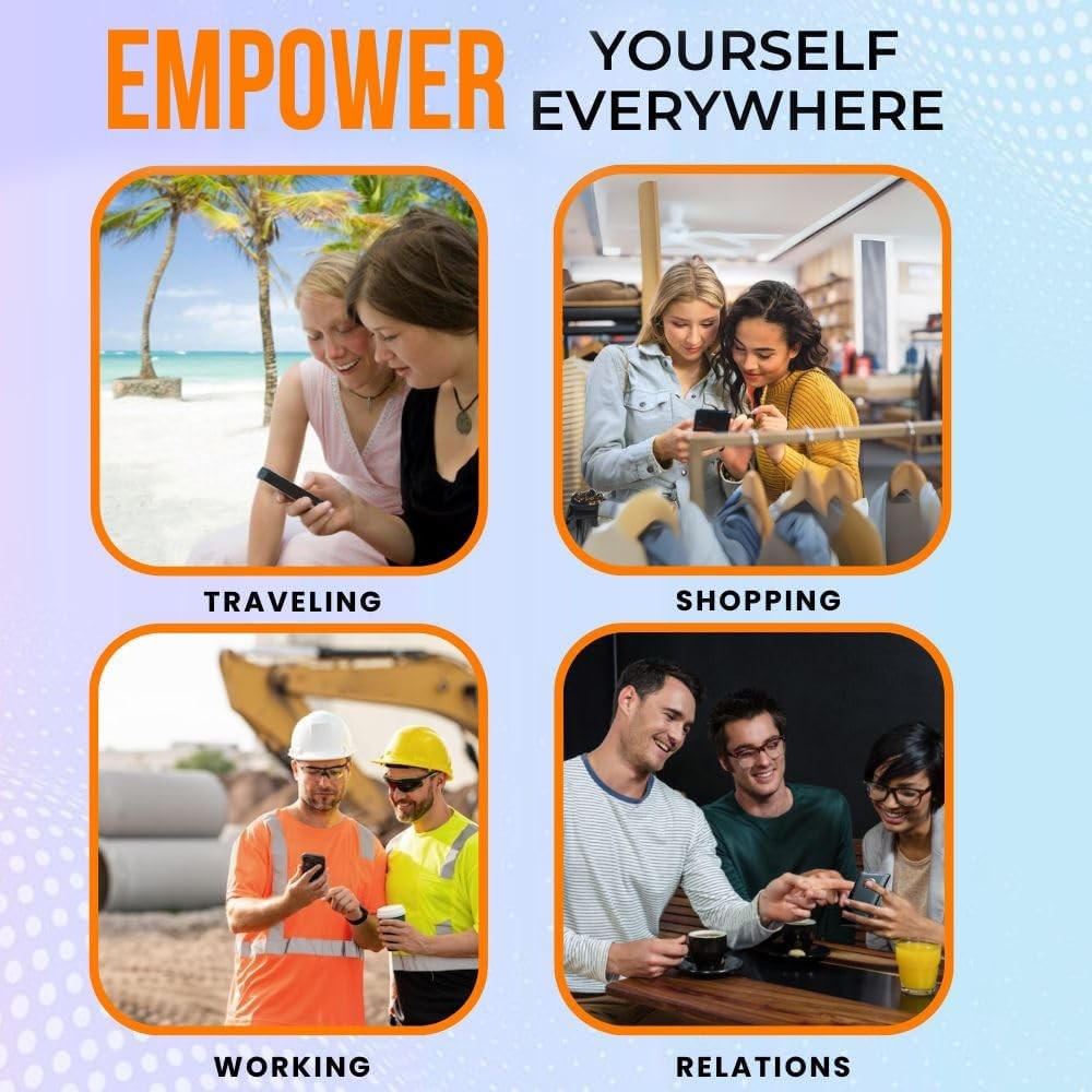 Language Translator Device, Voice/Text Bidirection Word Translator, 138 Language