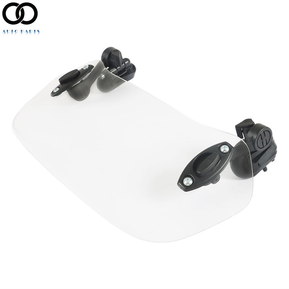 Universal Adjustable Clip-on Windscreen Extender Motorcycle Windshield Extension