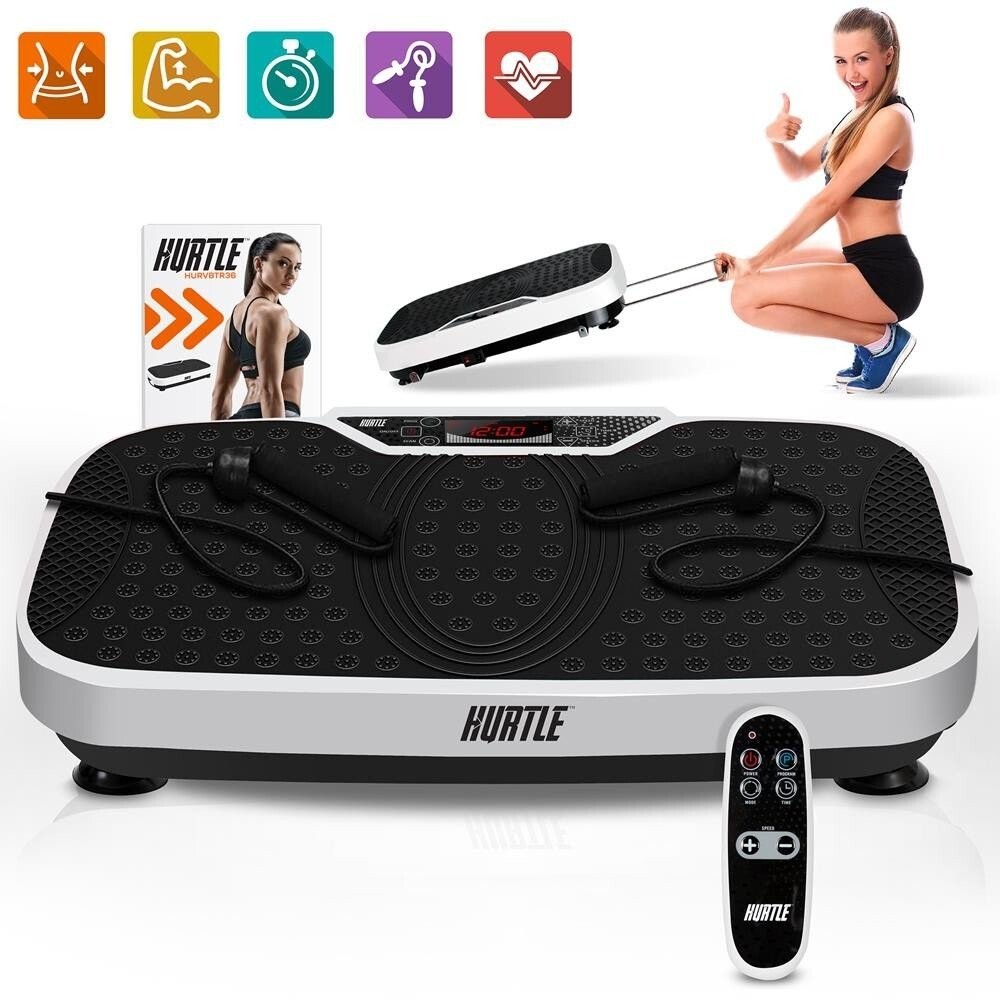 Hurtle Standing Vibration Fitness Machine -Vibrating Platform Exercise & Workout