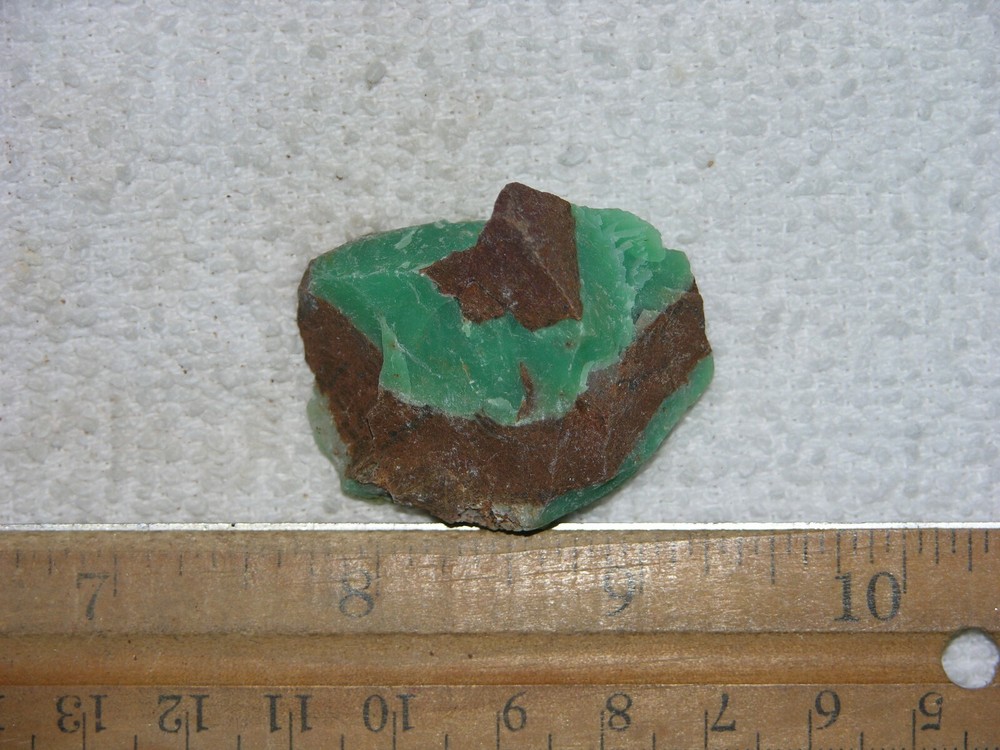 Chrysoprase rough mixed gem grade Australia 1.5 inch C82