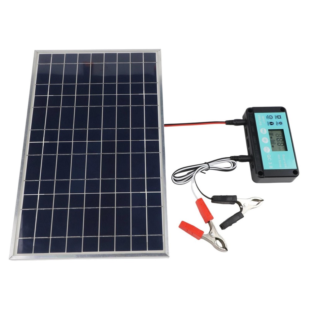 100 Watt Solar Panel Kit with Controller for Portable Energy Solutions