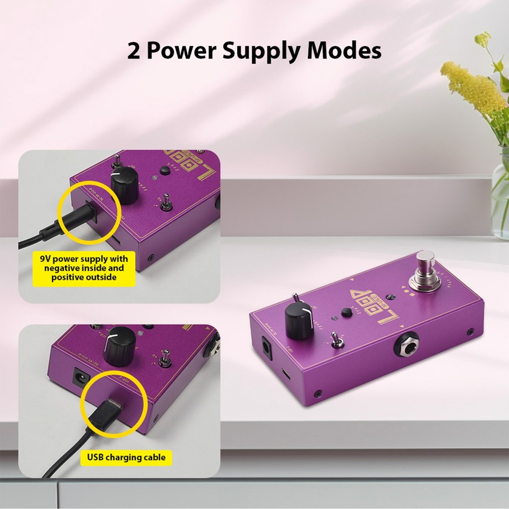 M-VAVE Guitar Loop Effector Loop Recording Effects Pedal Recording NTLH