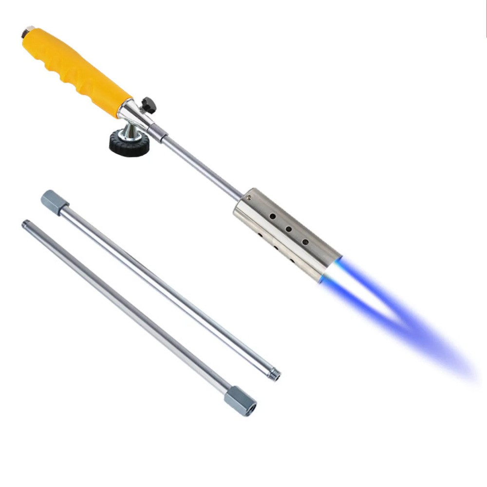 Propane Torch Weed Burner Blow Torch Flame Control Detachable Long Arm Outside