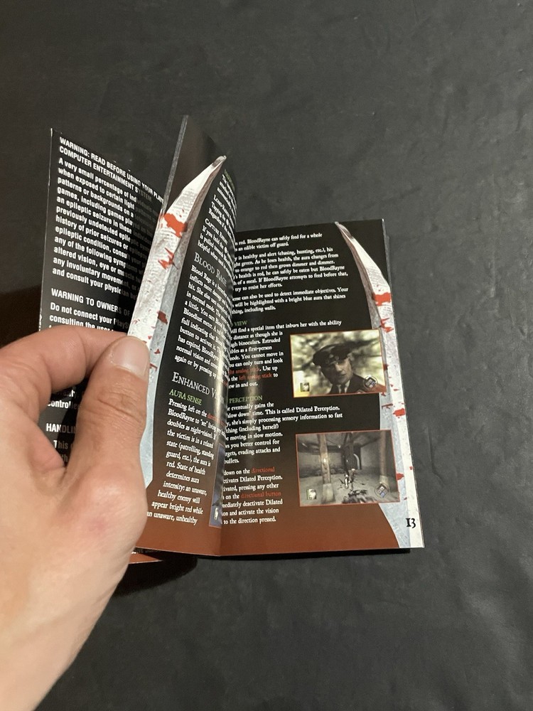 Bloodrayne ps2 Manual Only