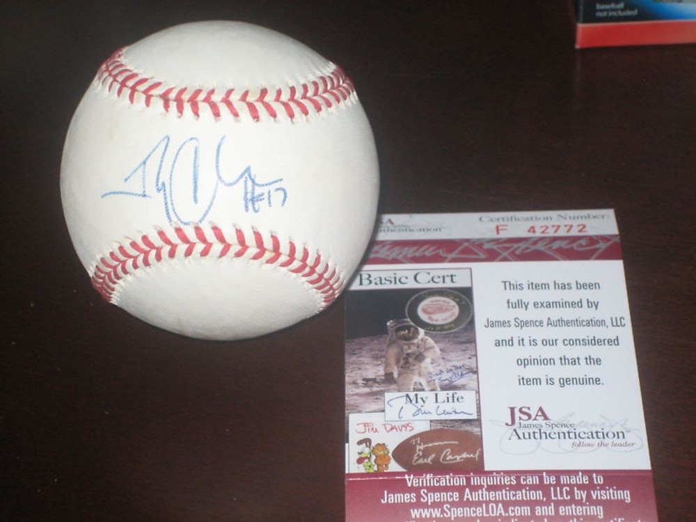 TONY CLARK YANKEES SIGNED AUTOGRAPHED OAL BASEBALL JSA